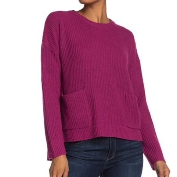 NEW Melloday Fuchsia Pink Knit Sweater - Picture 1 of 5